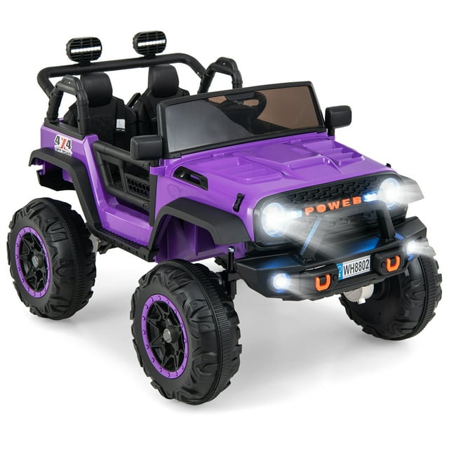 OLAKIDS 24V 2 Seater Ride on Truck 2WD/4WD Battery Powered for 3+ Boys and Girls