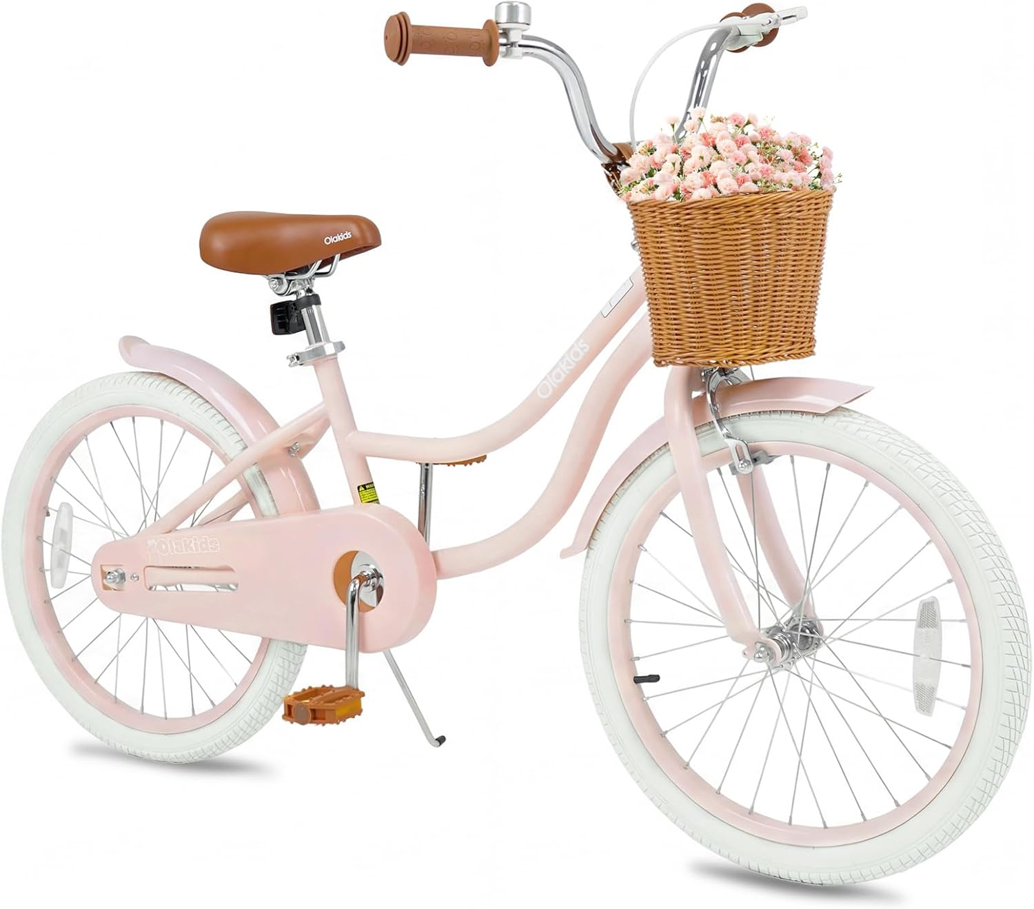 OLAKIDS Kids Bike 12/14/16/18 Inch with Training Wheels & Basket for Ages 3-8