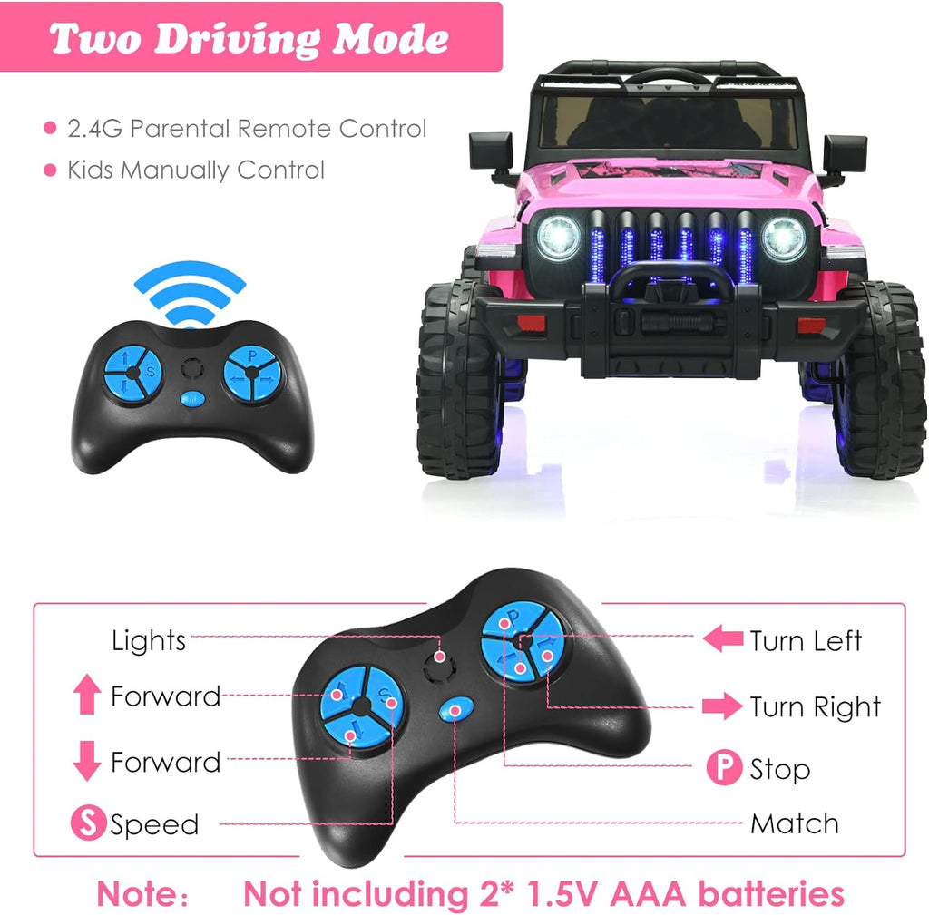 OLAKIDS Kids Ride on Truck 12V Electric Vehicle with Remote Control
