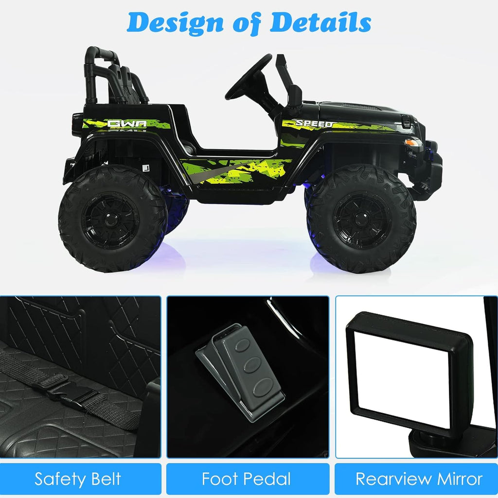 OLAKIDS Kids Ride on Truck 12V Electric Vehicle with Remote Control