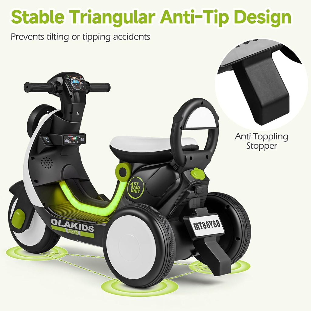 OLAKIDS 6V Electric Motorcycle for Kids