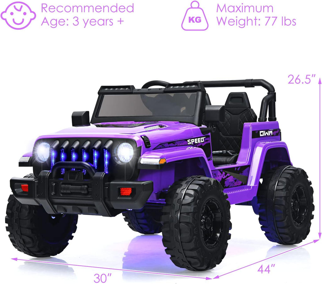 OLAKIDS Kids Ride on Truck 12V Electric Vehicle with Remote Control