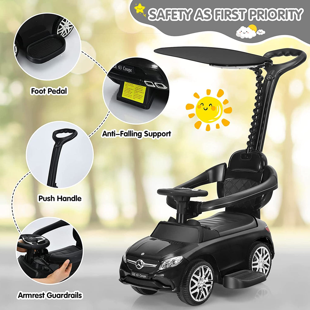 3-in-1 Kids Toy Stroller for Toddlers with Push Handle OLAKIDS