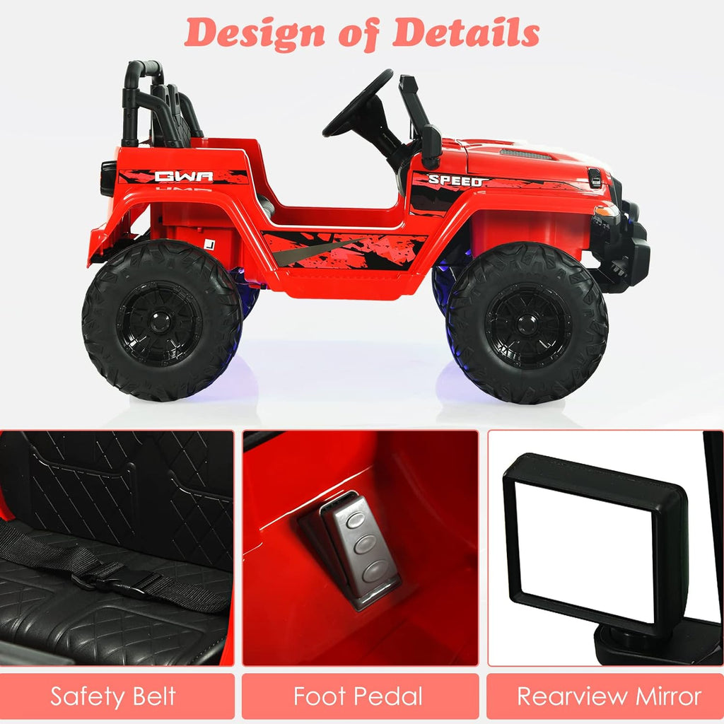 OLAKIDS Kids Ride on Truck 12V Electric Vehicle with Remote Control