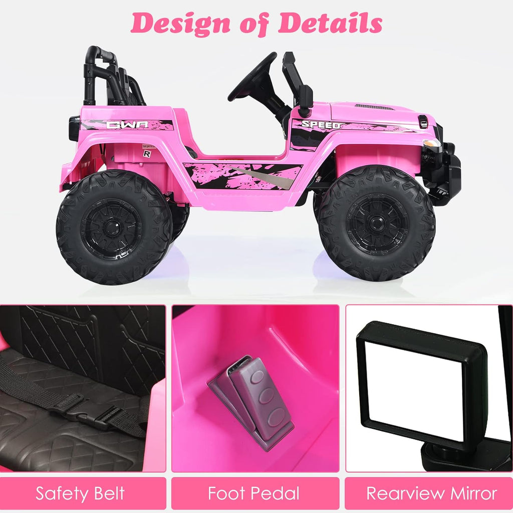OLAKIDS Kids Ride on Truck 12V Electric Vehicle with Remote Control