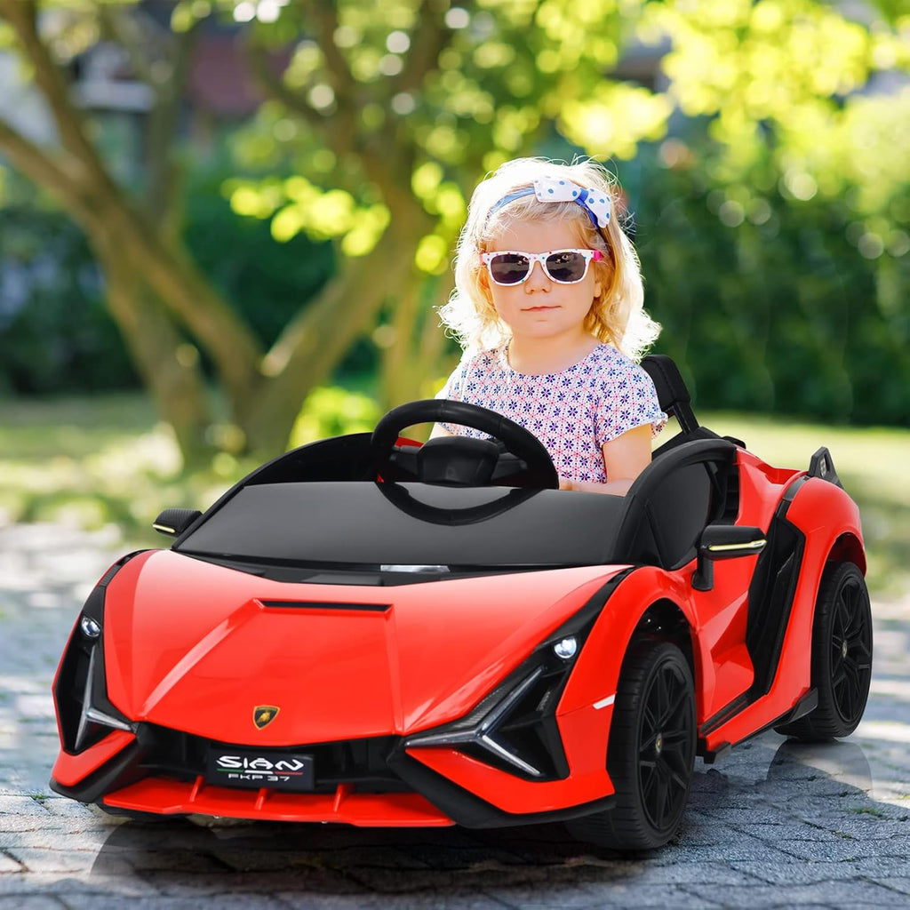 OLAKIDS Licensed Lamborghini SIAN 12V Kids Ride on Car, Toddler Electric Vehicle
