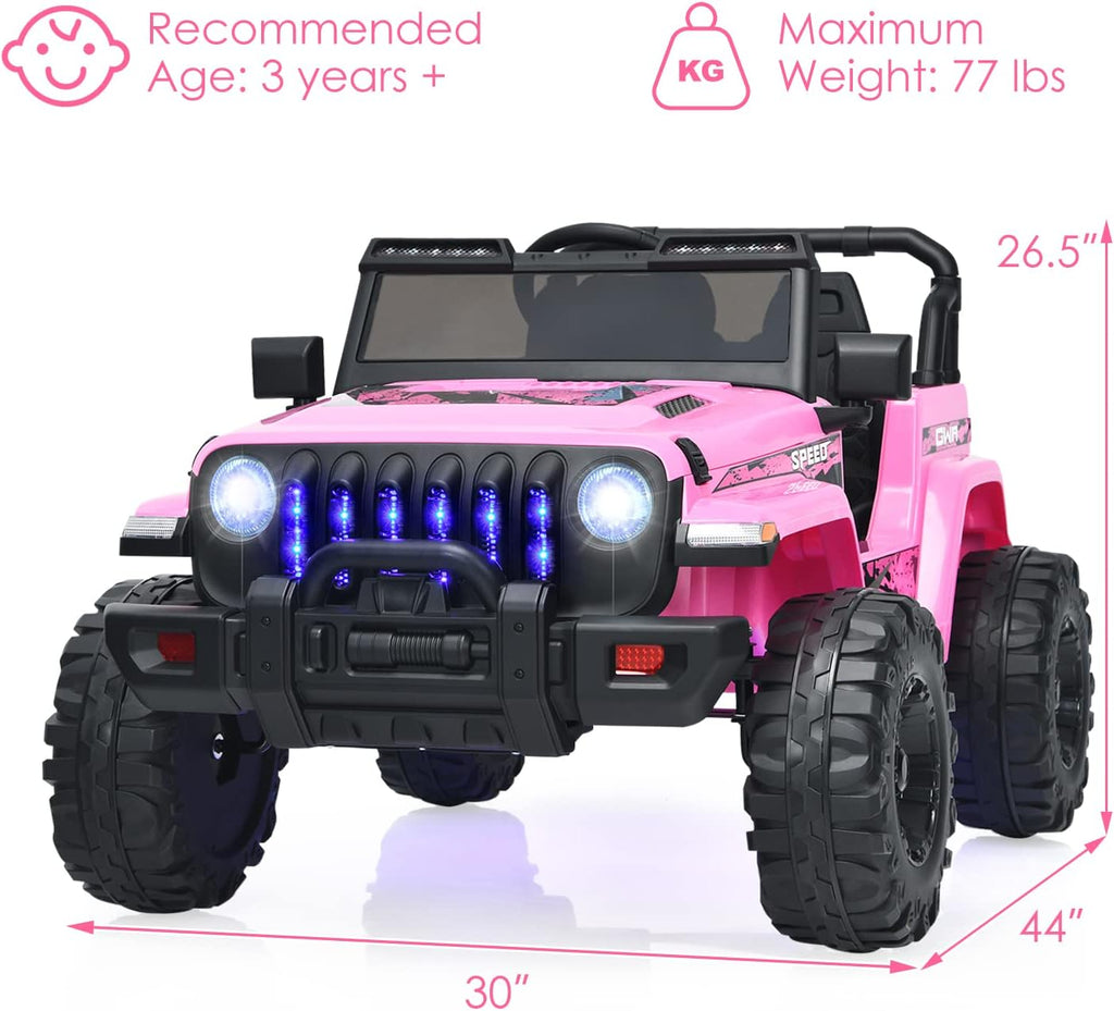 OLAKIDS Kids Ride on Truck 12V Electric Vehicle with Remote Control