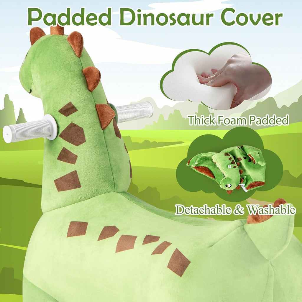 OLAKIDS 6V Electric Dinosaur Ride On Toy with Music for Kids Ages 3+