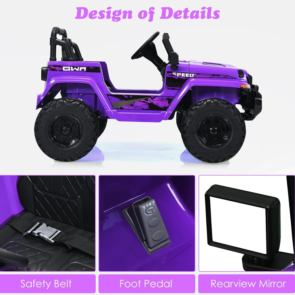 OLAKIDS Kids Ride on Truck 12V Electric Vehicle with Remote Control
