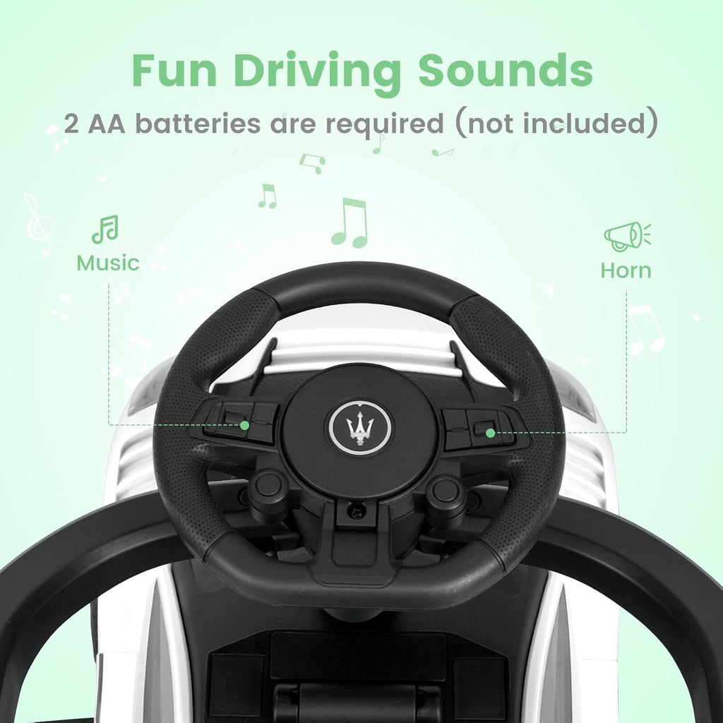 OLAKIDS Push Car for Toddlers, Licensed Maserati 3 in 1 Baby Ride on Sliding with Parent Control Handle