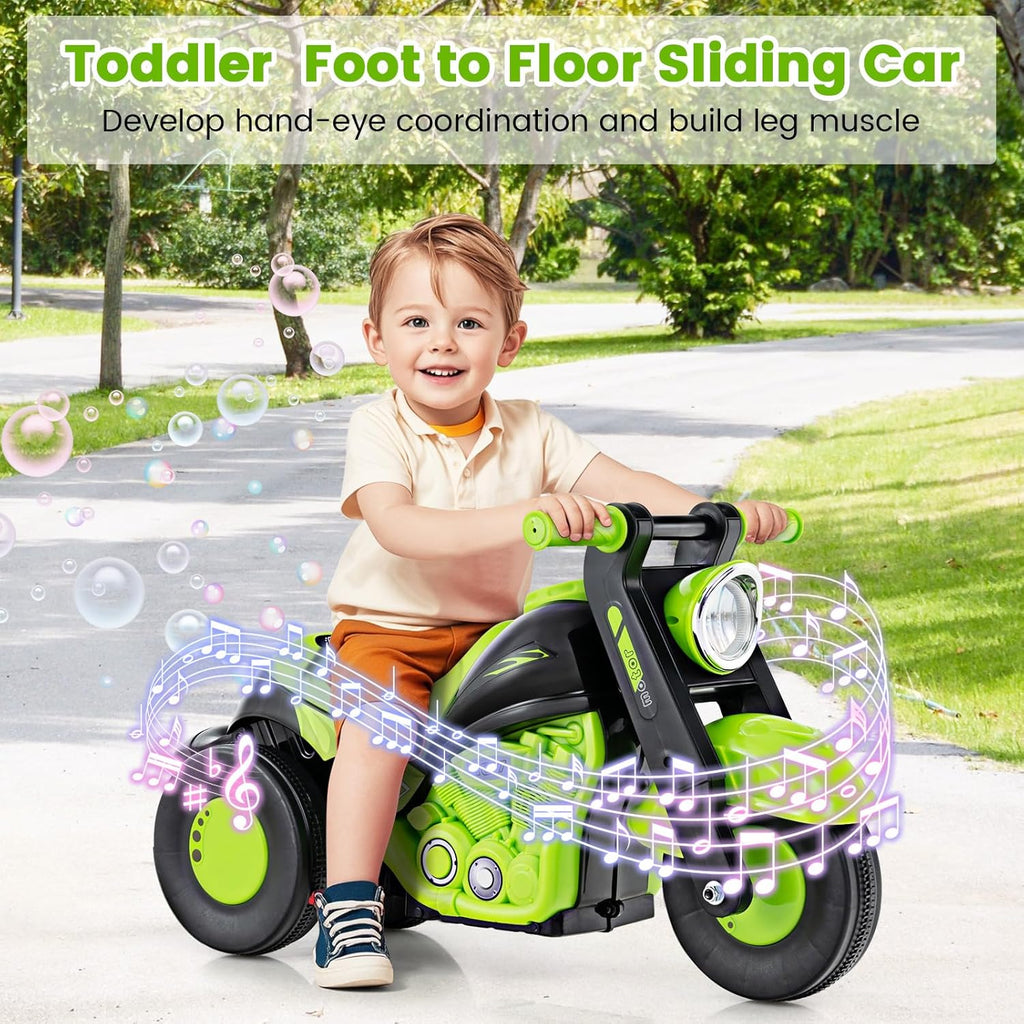 OLAKIDS Ride on Push Car, Foot-to-Floor Sliding Car for Toddlers Kids Motorcycle for Boys Girls Aged 3-5 Years
