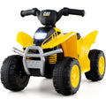 Licensed Caterpillar OLAKIDS 6V Kids ATV 4 Wheeler with LED Headlight and Horn for Toddlers 1.5-3