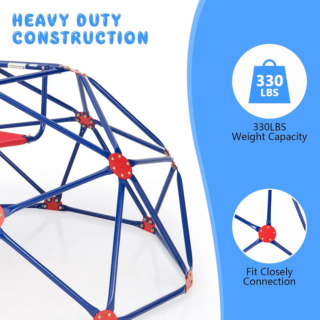 Olakids Climbing Dome with Slide Climb Structure Backyard Playground Center Equipment for Toddlers