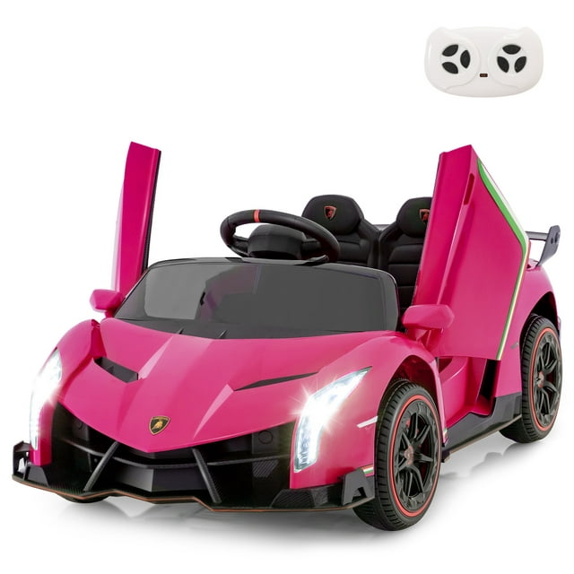 OLAKIDS 2 Seater Kids Ride on Car 12V 4WD Licensed Lamborghini Veneno