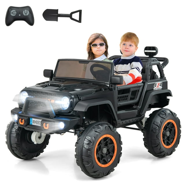 OLAKIDS 24V 2 Seater Ride on Truck 2WD/4WD Battery Powered for 3+ Boys and Girls