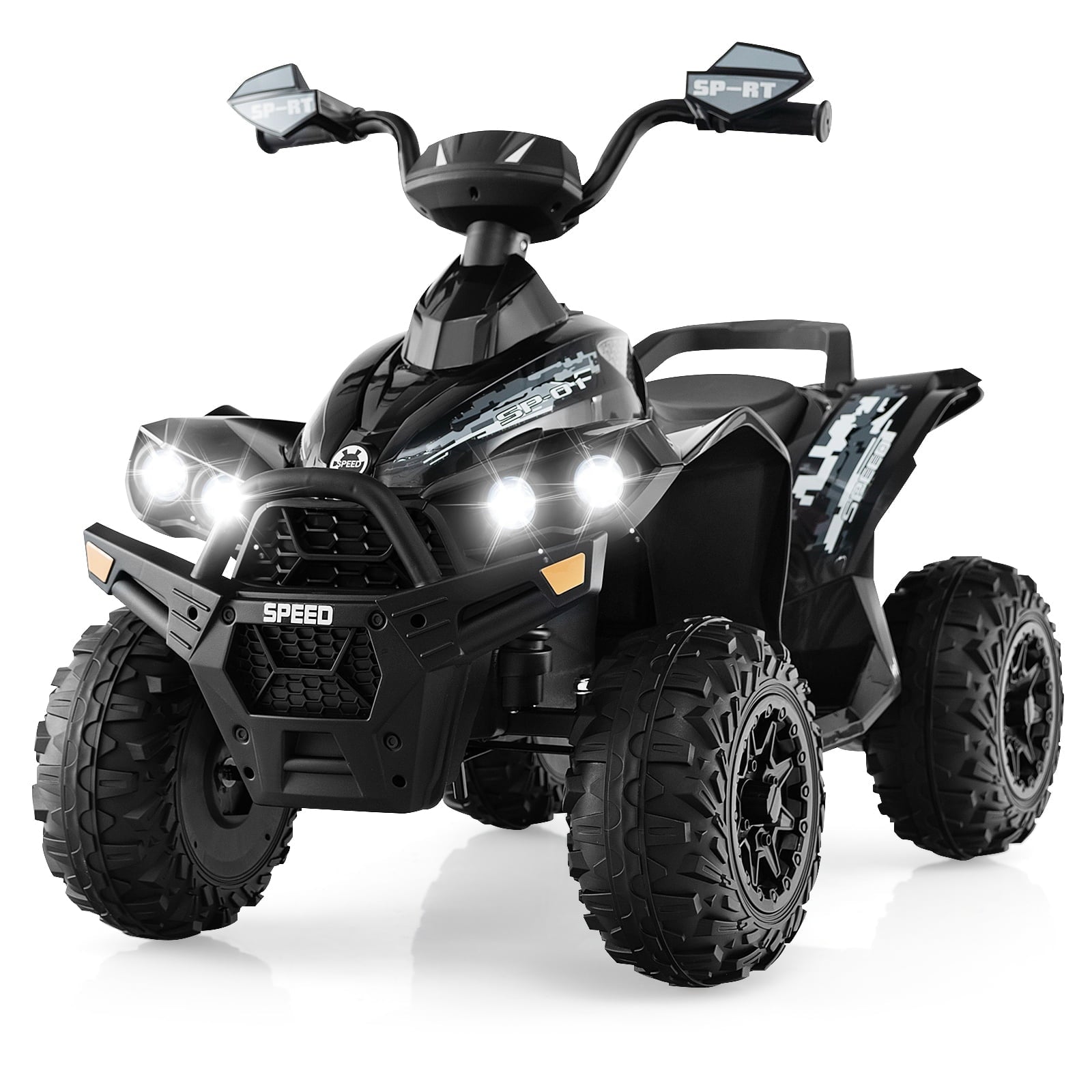 OLAKIDS Kids Ride on ATV, 12V 4 Wheeler Quad Toy Vehicle for Kids Over 3 Years Old