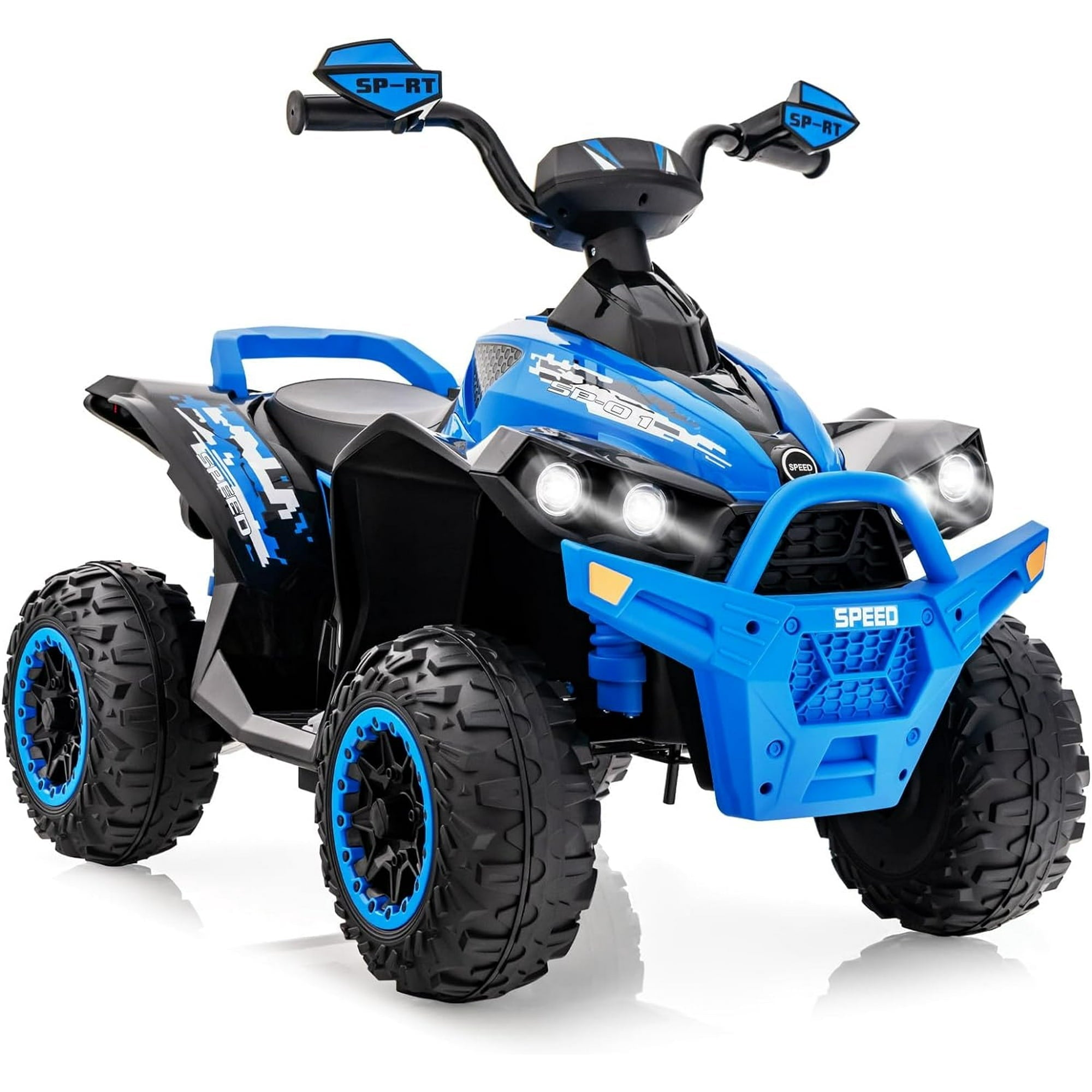 OLAKIDS Kids Ride on ATV, 12V 4 Wheeler Quad Toy Vehicle for Kids Over 3 Years Old