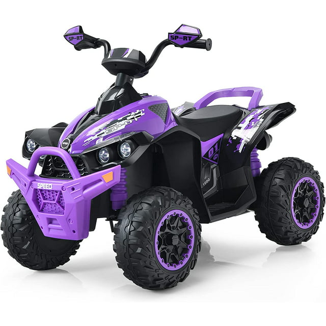OLAKIDS Kids Ride on ATV, 12V 4 Wheeler Quad Toy Vehicle for Kids Over 3 Years Old