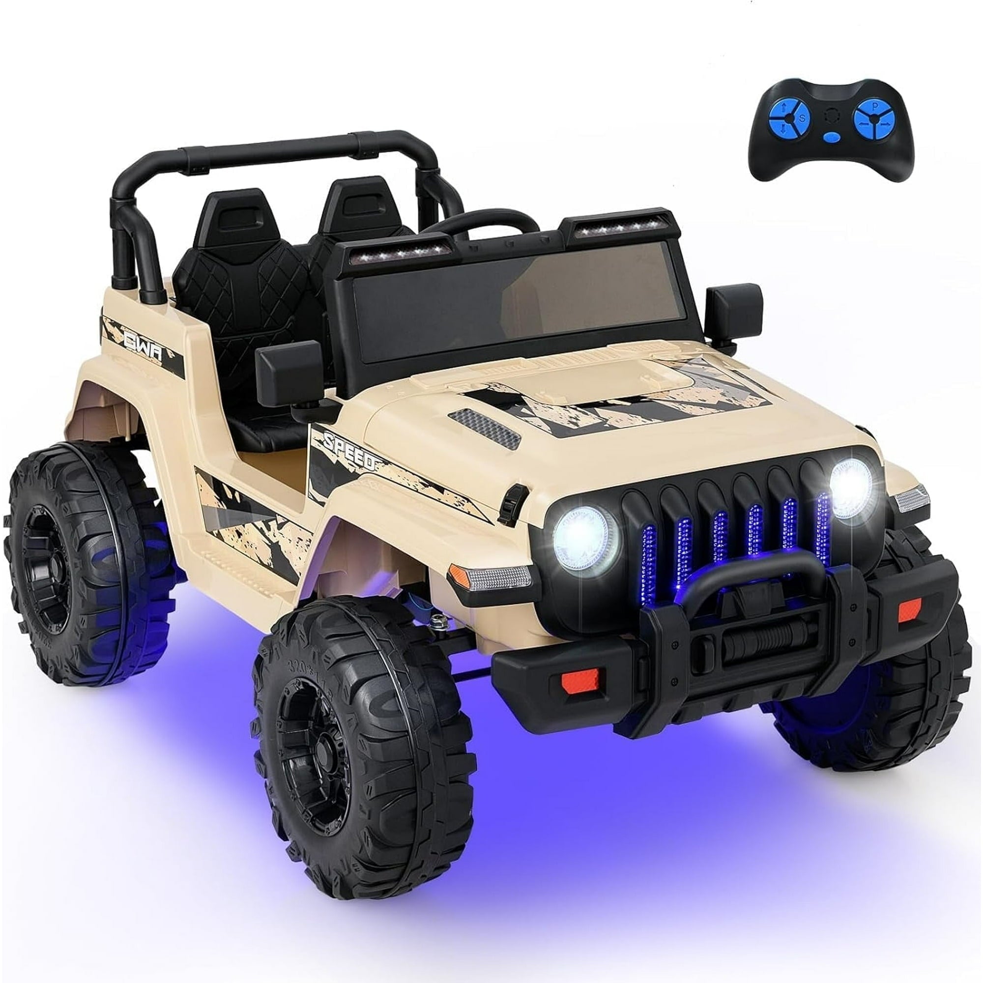 OLAKIDS Kids Ride on Truck 12V Electric Vehicle with Remote Control