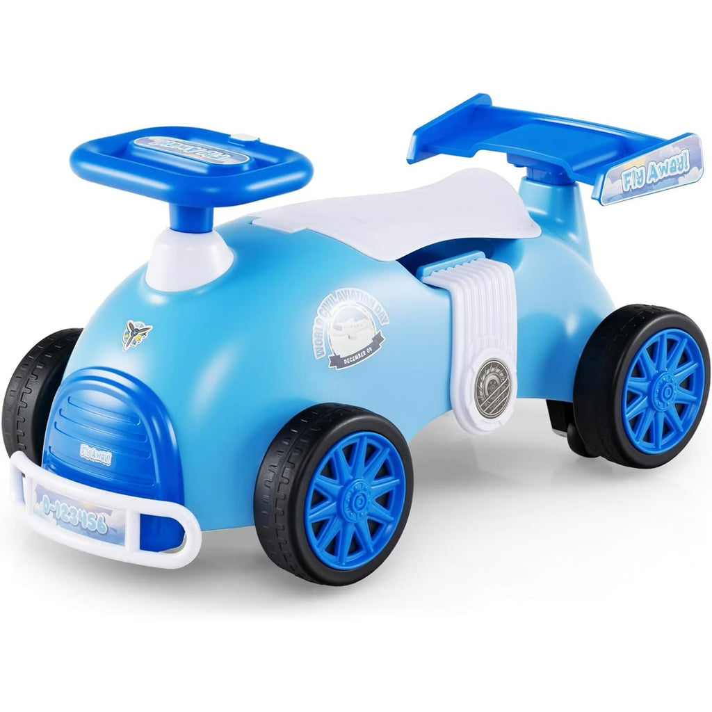 OLAKIDS Ride on Push Car with Music, Under-Seat Storage, Kids Foot-to-Floor Sliding Car for Toddler 19-36 Months