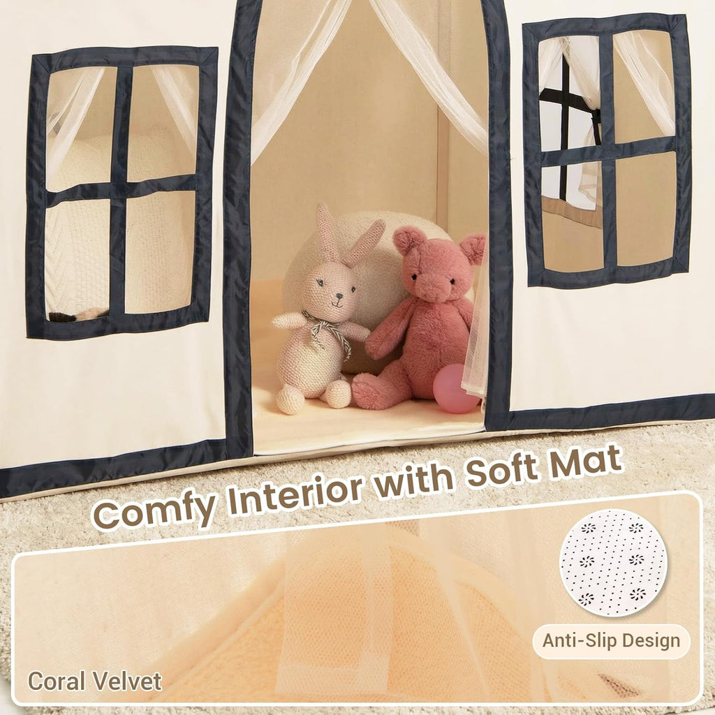 OLAKIDS Kids Play Tent Indoor Outdoor Princess Tents Castle for Toddlers