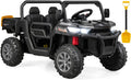 OLAKIDS 12V 2-Seat Off-Road UTV with Remote Control Dump Bed and Rocking Mode