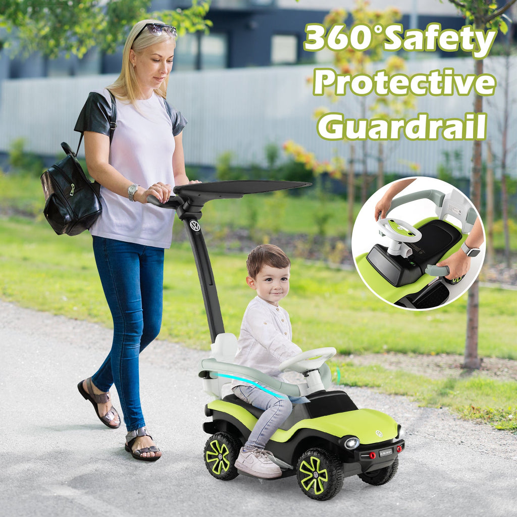 OLAKIDS 3 in 1 Ride on Push Car, Licensed Volkswagen ID. Buggy Sliding Toy