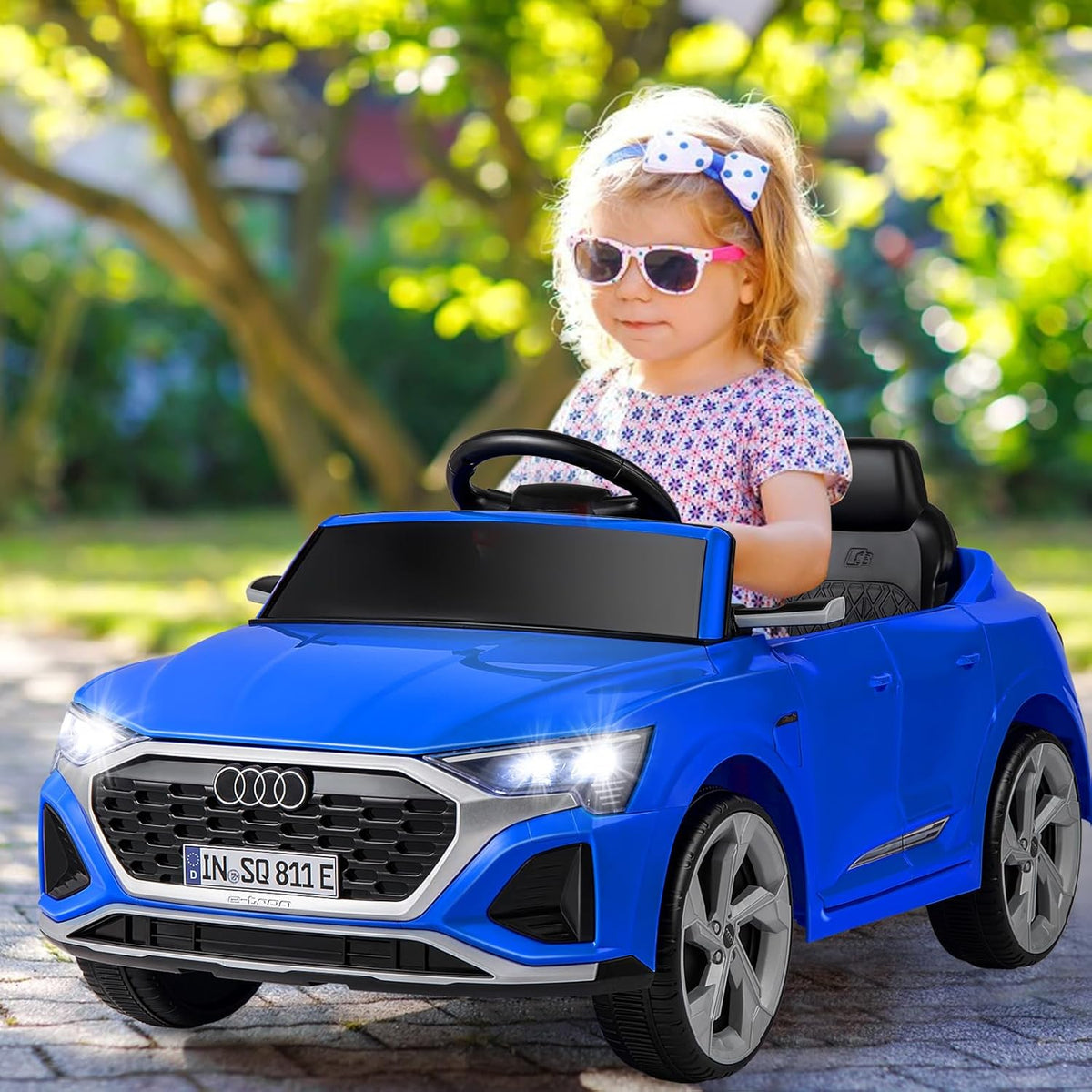 OLAKIDS Licensed 12V Audi SQ8 Ride on Car Kids Electric Vehicle with Remote Control