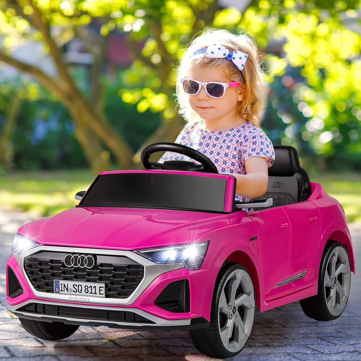 OLAKIDS Licensed 12V Audi SQ8 Ride on Car Kids Electric Vehicle with Remote Control