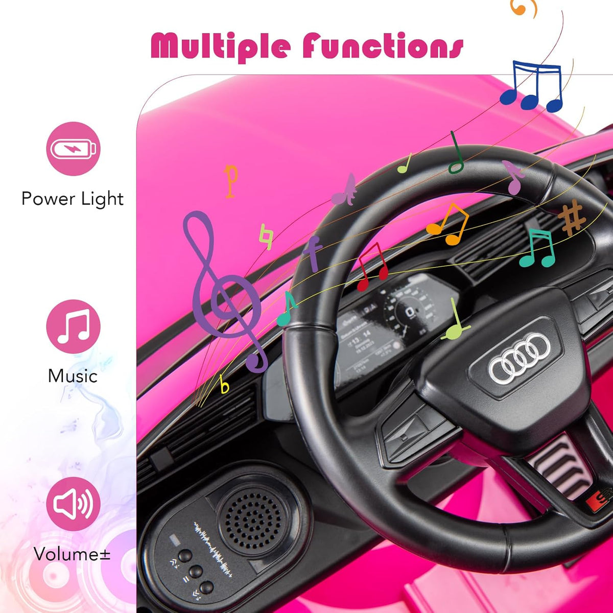 OLAKIDS Licensed 12V Audi SQ8 Ride on Car Kids Electric Vehicle with Remote Control