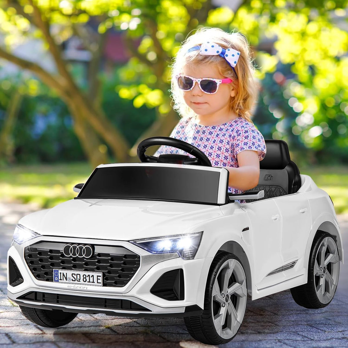 OLAKIDS Licensed 12V Audi SQ8 Ride on Car Kids Electric Vehicle with Remote Control