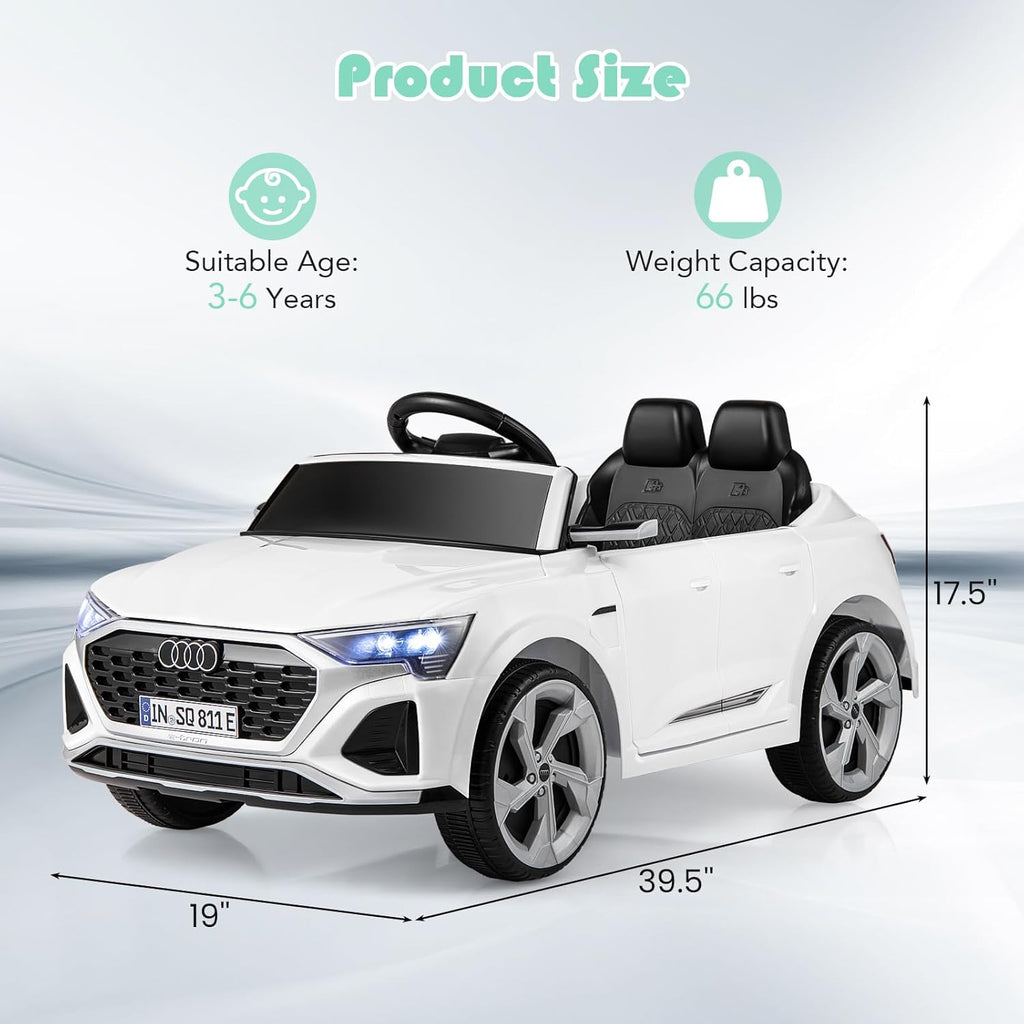 OLAKIDS Licensed 12V Audi SQ8 Ride on Car Kids Electric Vehicle with Remote Control