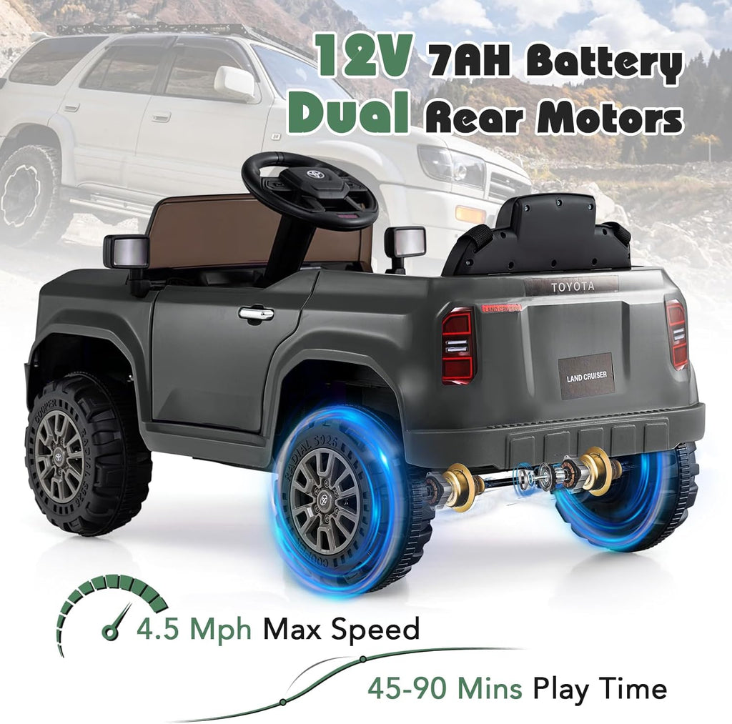 OLAKIDS Licensed Toyota LC250 Ride on Car 12V Kids Electric Vehicle with Remote Control