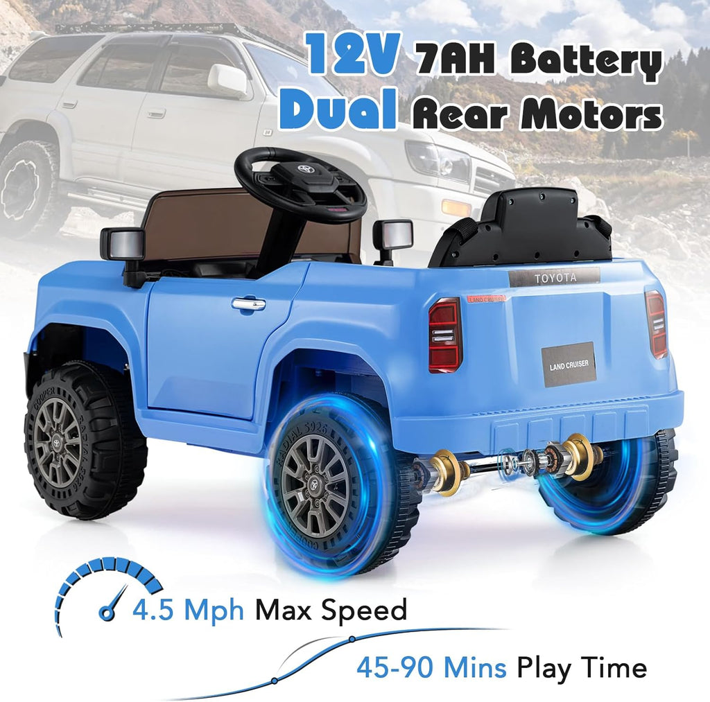OLAKIDS Licensed Toyota LC250 Ride on Car 12V Kids Electric Vehicle with Remote Control