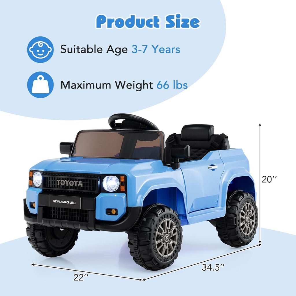 OLAKIDS Licensed Toyota LC250 Ride on Car 12V Kids Electric Vehicle with Remote Control