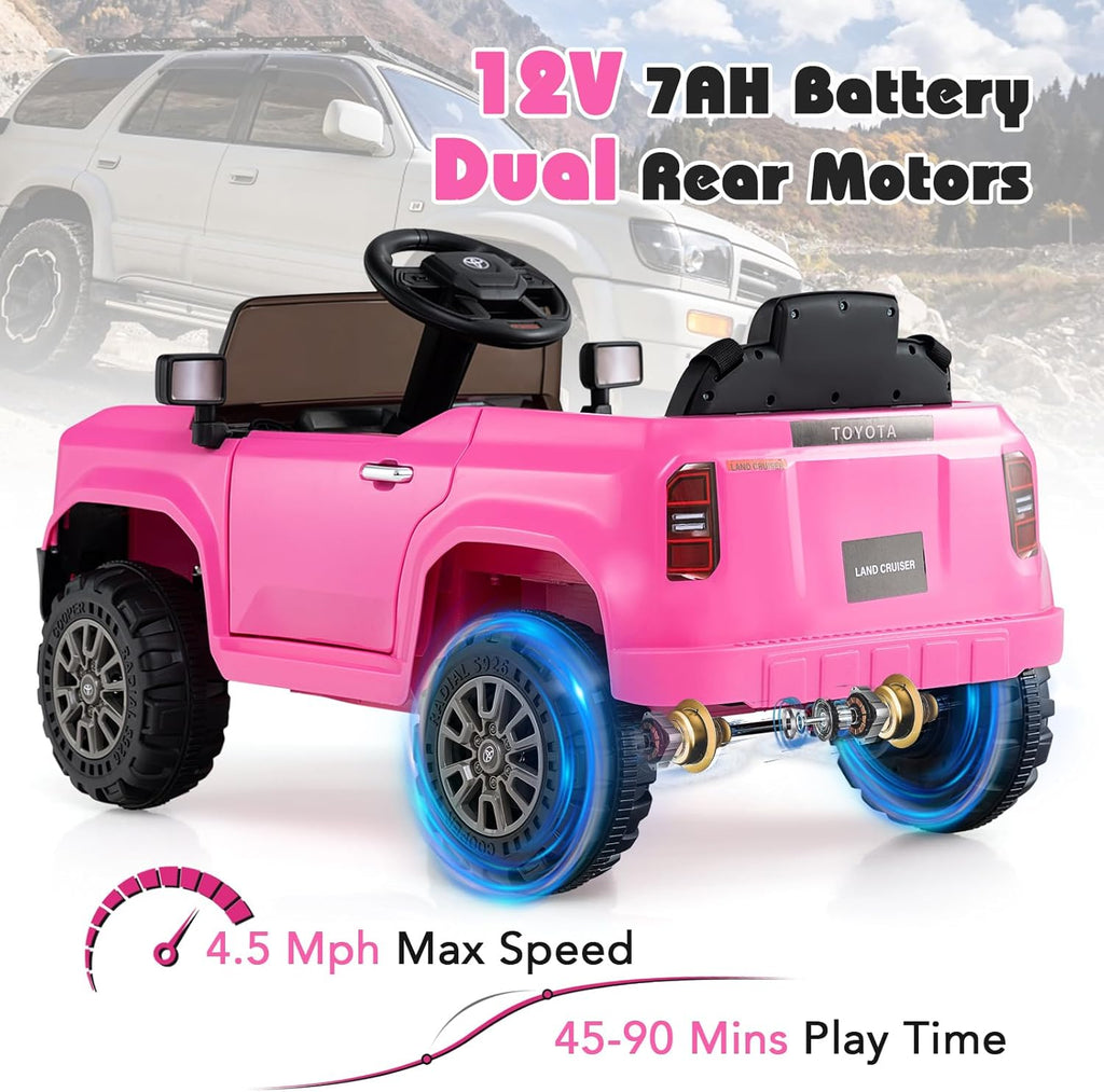 OLAKIDS Licensed Toyota LC250 Ride on Car 12V Kids Electric Vehicle with Remote Control