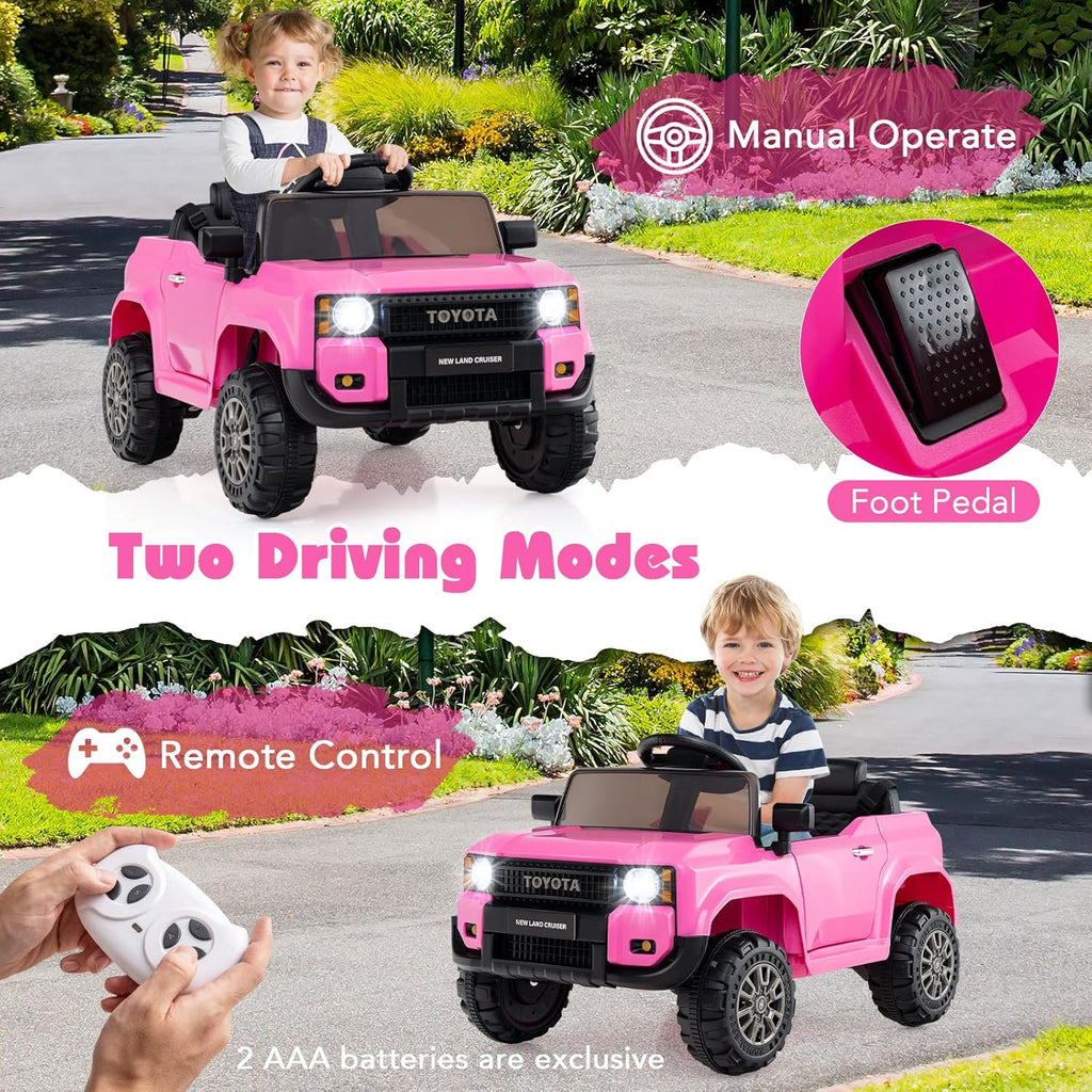 OLAKIDS Licensed Toyota LC250 Ride on Car 12V Kids Electric Vehicle with Remote Control