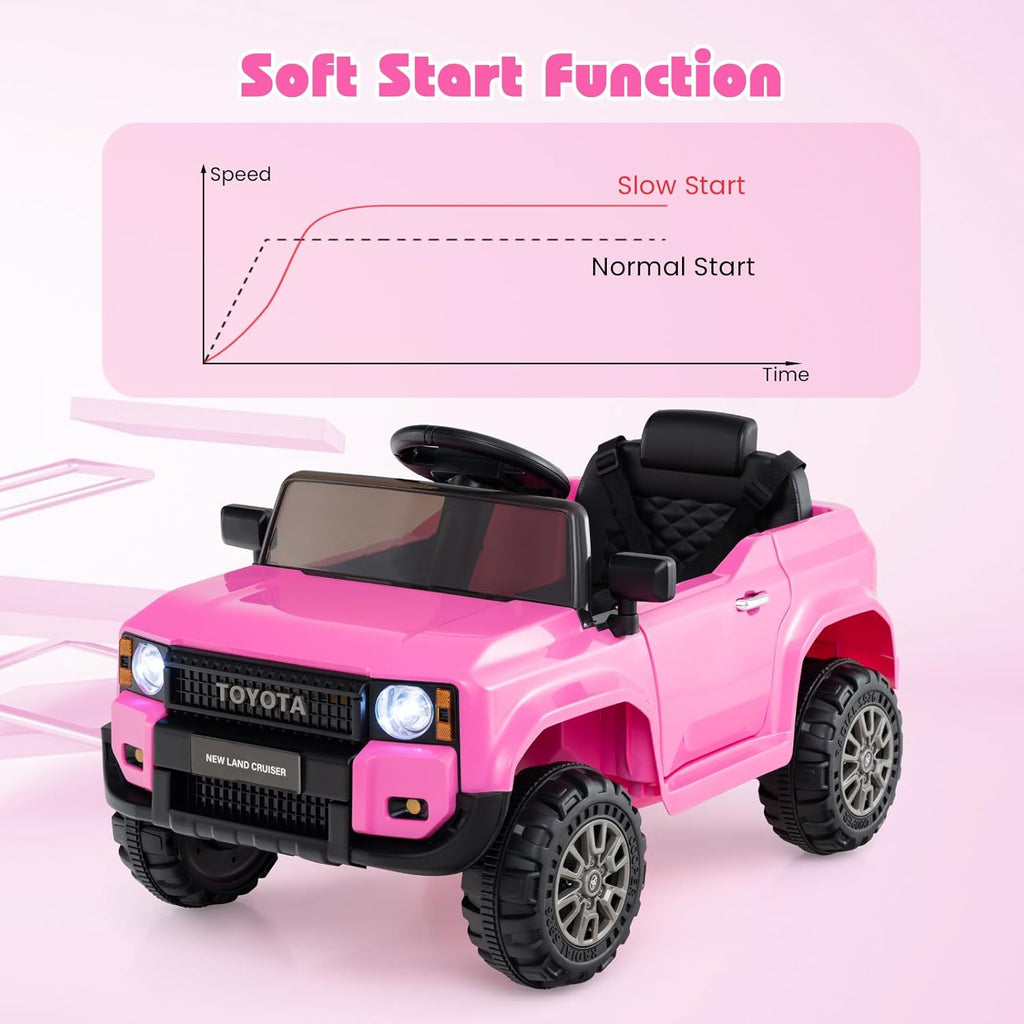 OLAKIDS Licensed Toyota LC250 Ride on Car 12V Kids Electric Vehicle with Remote Control