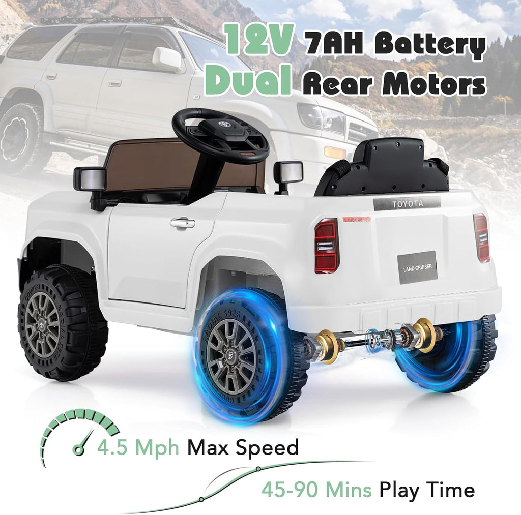 OLAKIDS Licensed Toyota LC250 Ride on Car 12V Kids Electric Vehicle with Remote Control