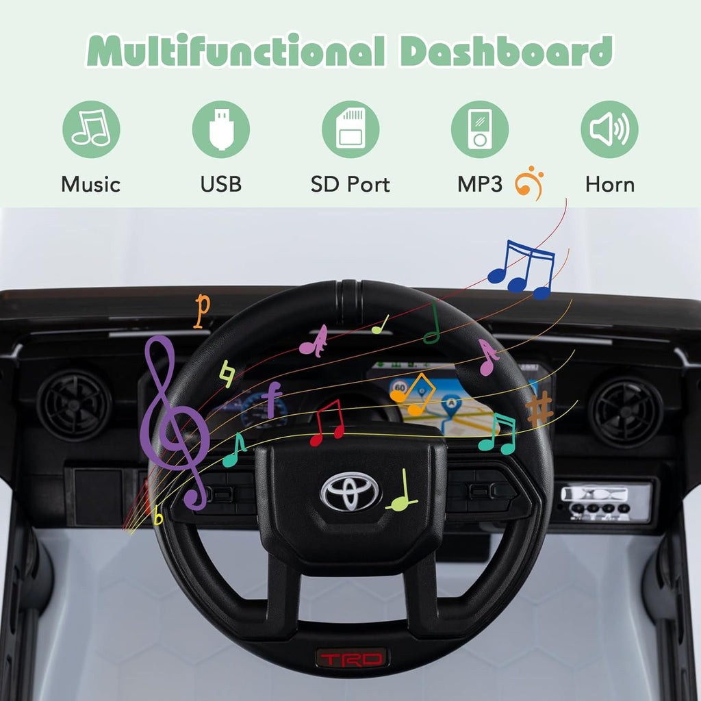 OLAKIDS Licensed Toyota LC250 Ride on Car 12V Kids Electric Vehicle with Remote Control