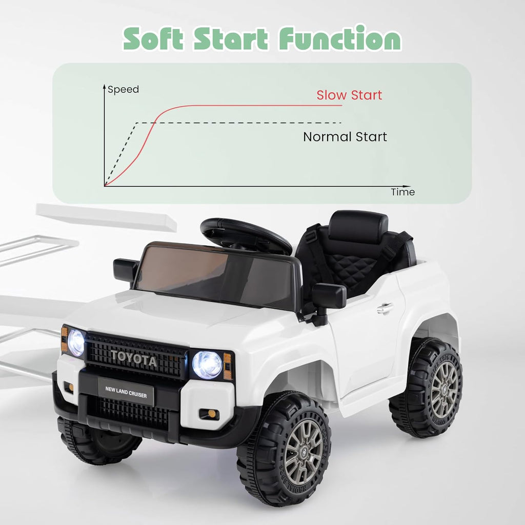 OLAKIDS Licensed Toyota LC250 Ride on Car 12V Kids Electric Vehicle with Remote Control