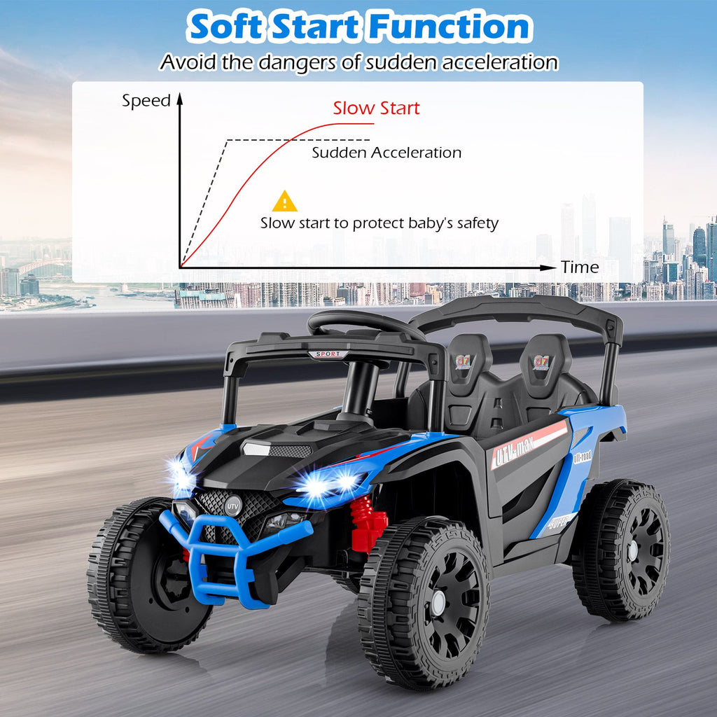 OLAKIDS 12V Ride on Car UTV, Electric Off-Road Truck for Toddlers Aged 3+ Years