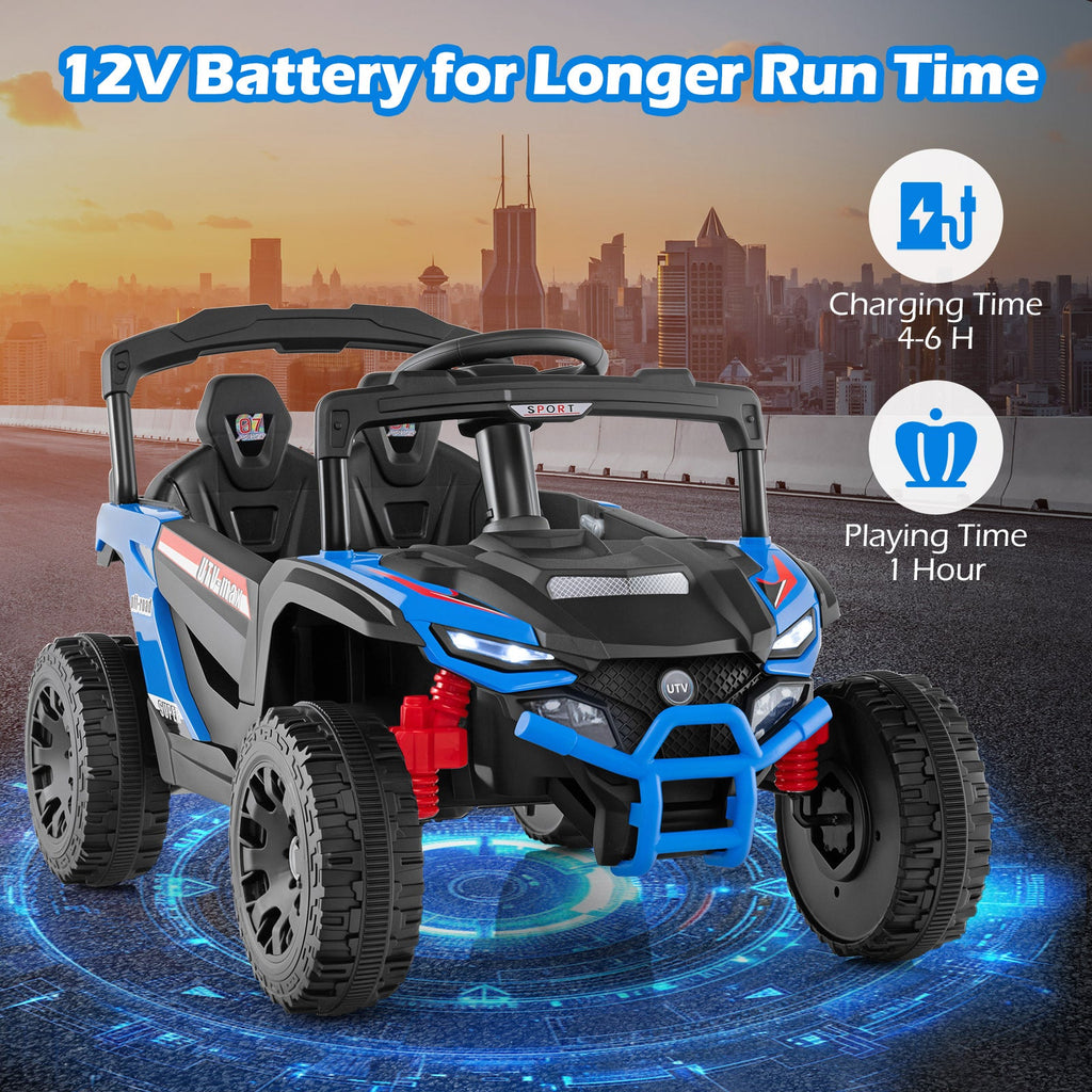 OLAKIDS 12V Ride on Car UTV, Electric Off-Road Truck for Toddlers Aged 3+ Years