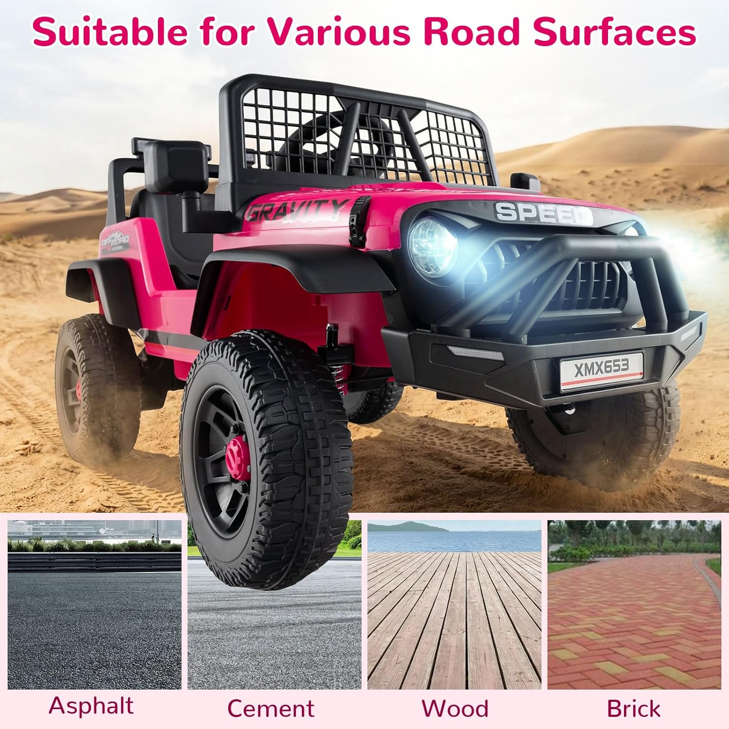 OLAKIDS 24V Ride on Car with Remote Control, Bluetooth Soft Start for Kids Aged 3+