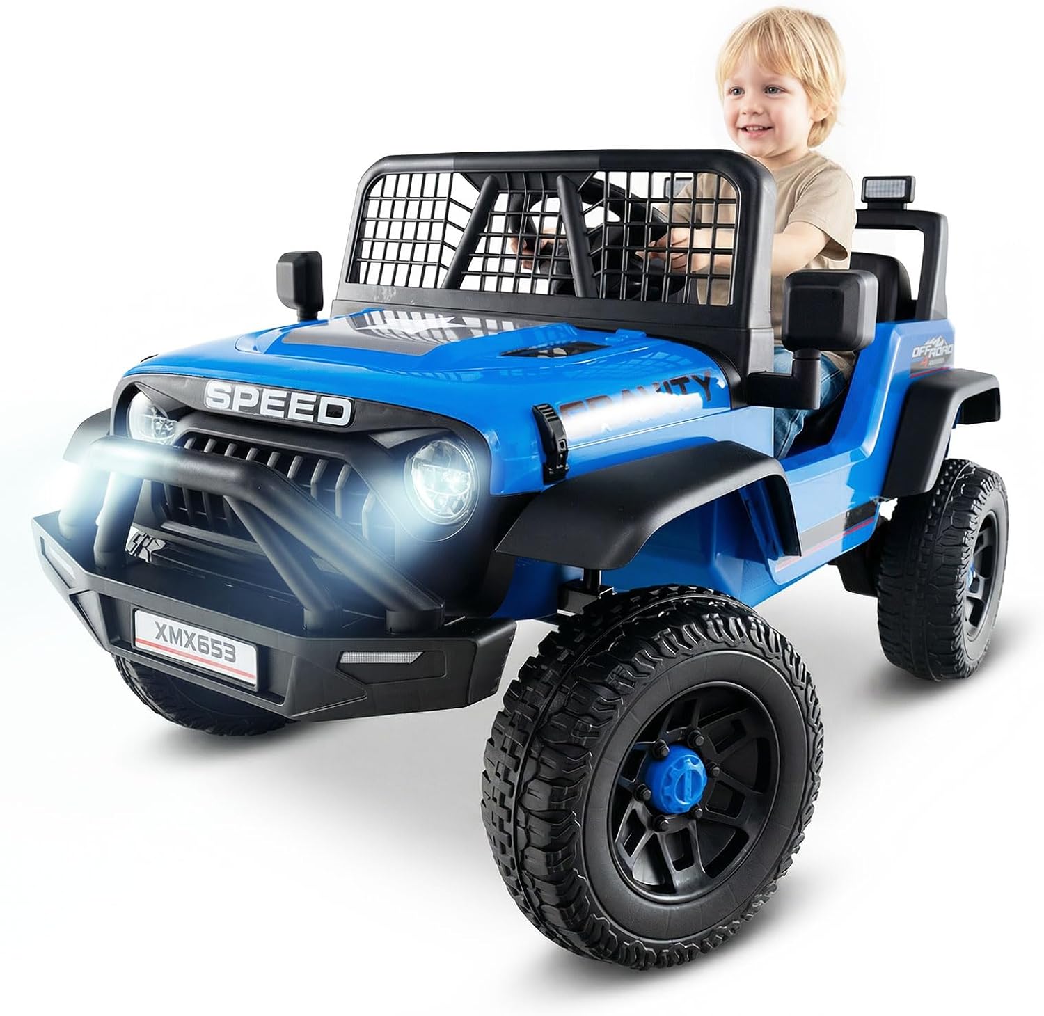OLAKIDS 24V Ride on Car with Remote Control, Bluetooth Soft Start for Kids Aged 3+