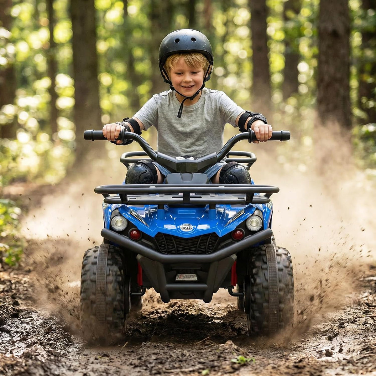 OLAKIDS 24V Kids ATV Quad Ride On Car for Boys Girls Ages 3+