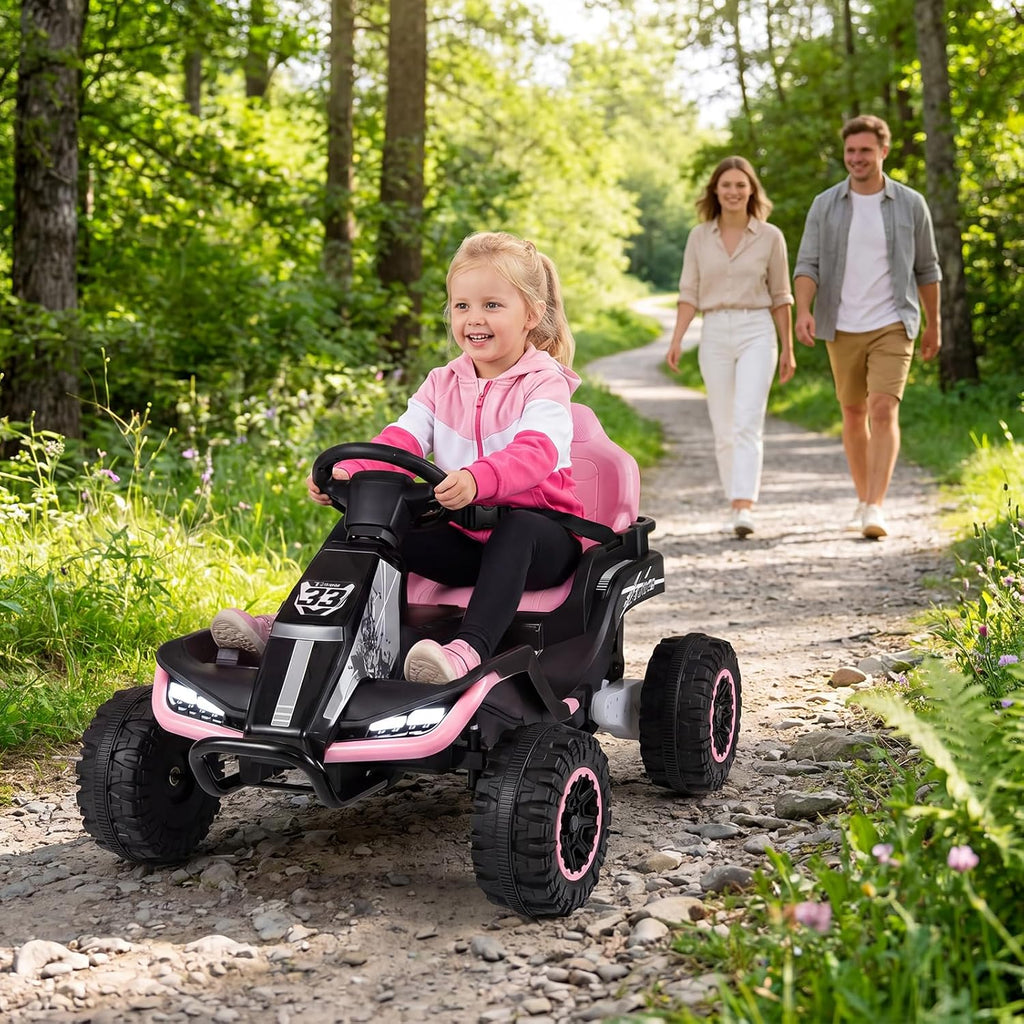OLAKIDS 24V Ride On Toys for Big Kids Aged 3+ with Detachable Trailer