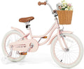 OLAKIDS Kids Bike 14/16/18 Inch with Training Wheels & Basket for Ages 3-8