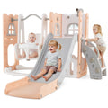 OLAKIDS Toddler Slide and Swing Set, 7 in 1 Kids Indoor Outdoor Playground  Boys Girls Aged 1+