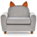 OLAKIDS Kids Sofa, Children Armrest Chair with Sturdy Wood Construction and Dutch Velvet